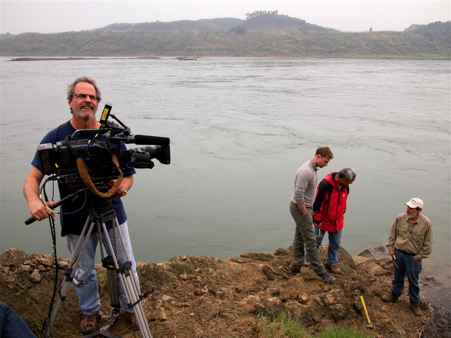 Chengdu production crew coordinating a local shoot